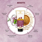 Vagad’s Herbal Onion & Fenugreek Conditioner with Aloe Vera & Biotin – For Stronger, Thicker, Shinier Hair - 100ml